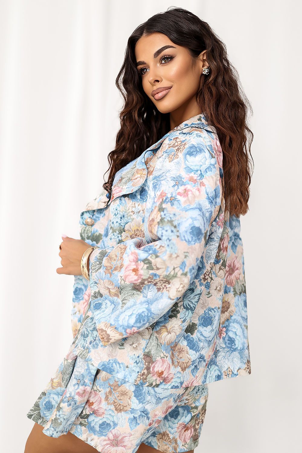   Marynarka Model IT-MA-FL10233.84 Light Blue - Italy Moda 