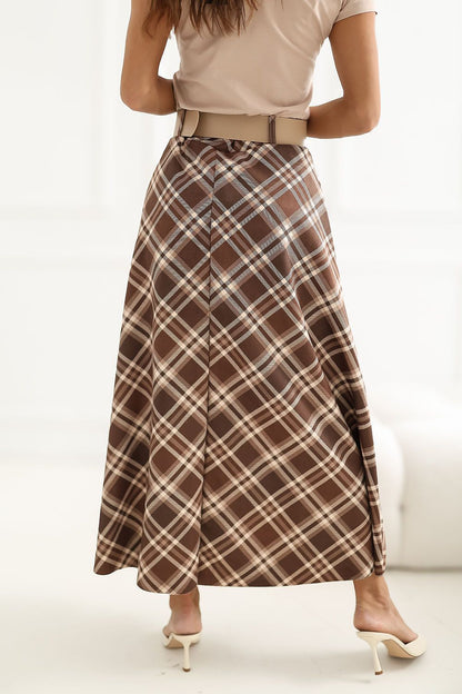  Spódnica Model IT-SD-23296-2.06 Brown - Italy Moda 