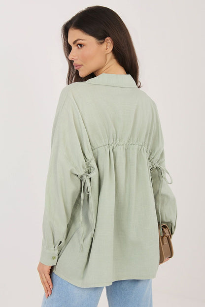   Koszula Damska Model IT-KS-3060.23 Khaki - Italy Moda 