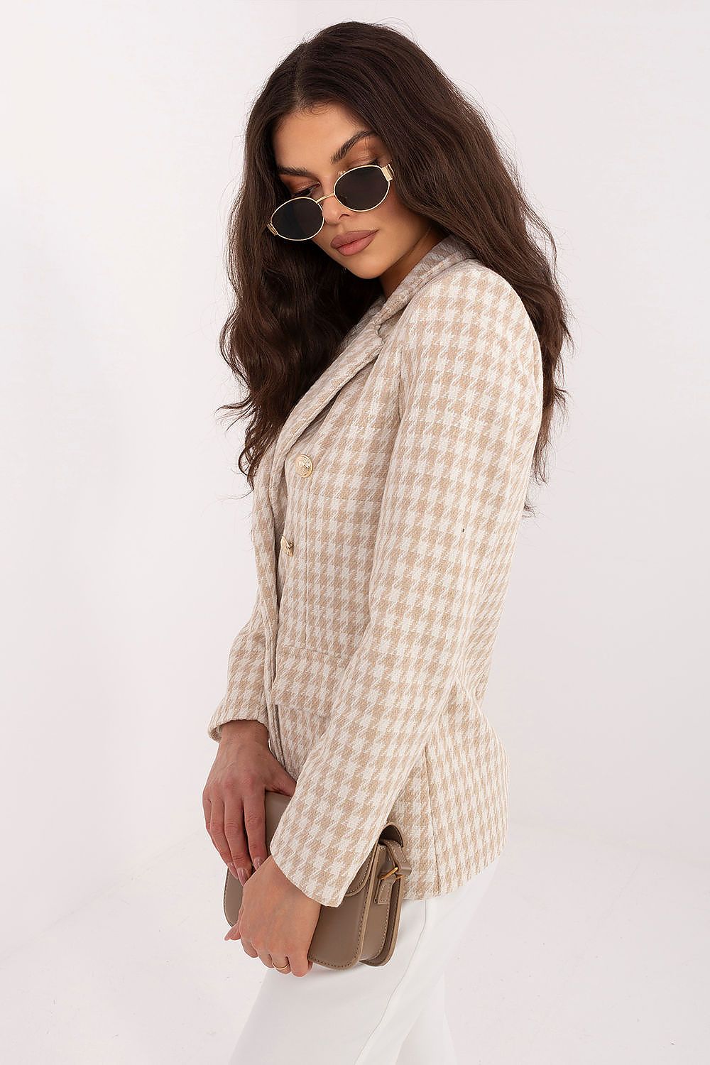   Marynarka Model MI-MA-C033.55 Beige - Italy Moda 
