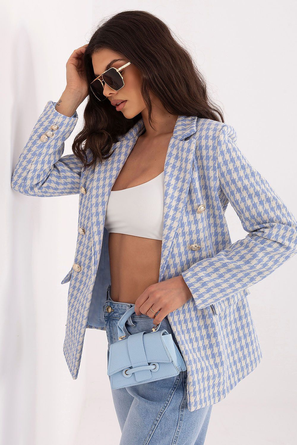   Marynarka Model MI-MA-C033.55 Blue - Italy Moda 