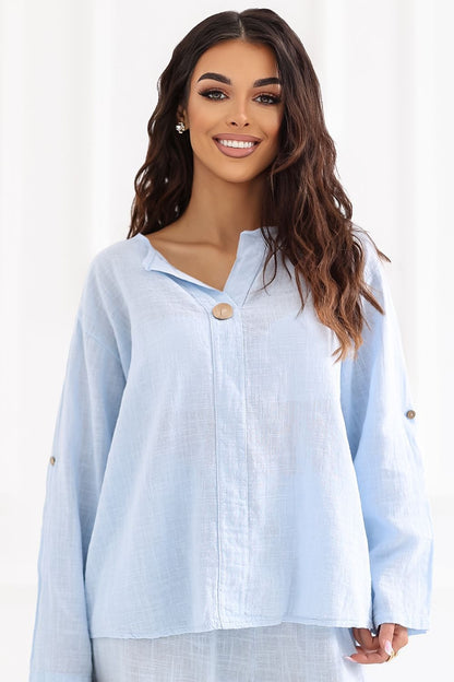  Bluzka Model IT-BZ-3130.21 Light Blue - Italy Moda 