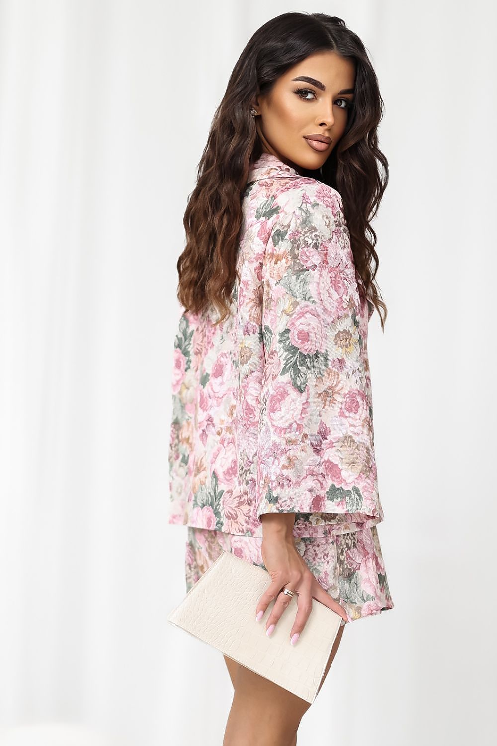   Marynarka Model IT-MA-FL10233.84 Dark Pink - Italy Moda 