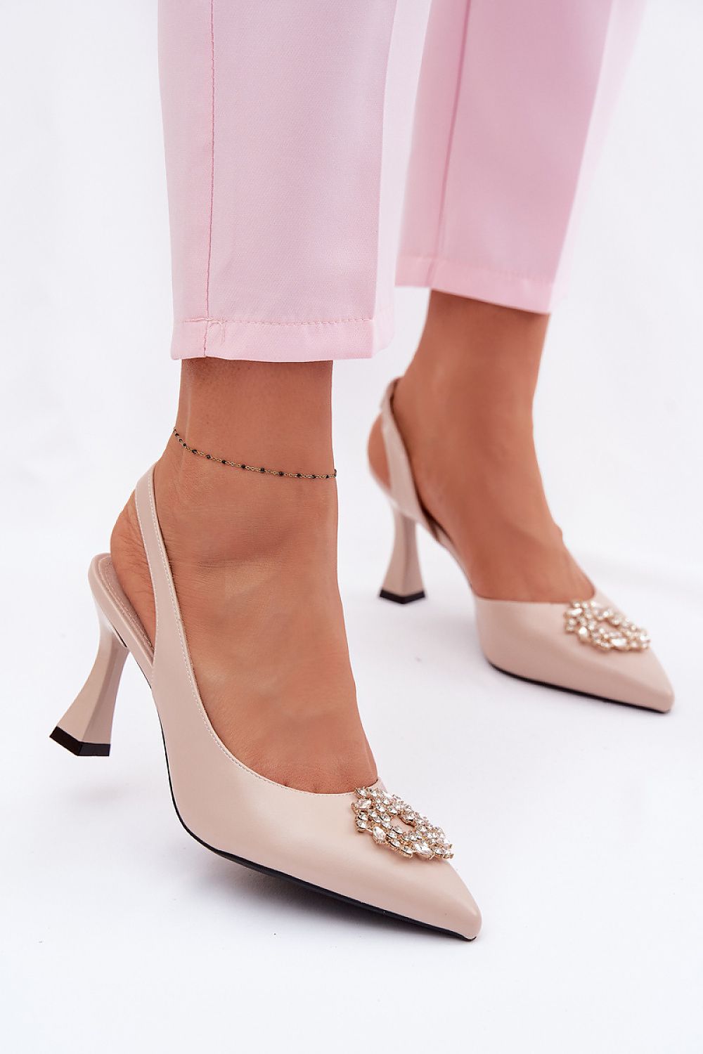  Sandały Model Vinceza 62277 Beige - Step in style 