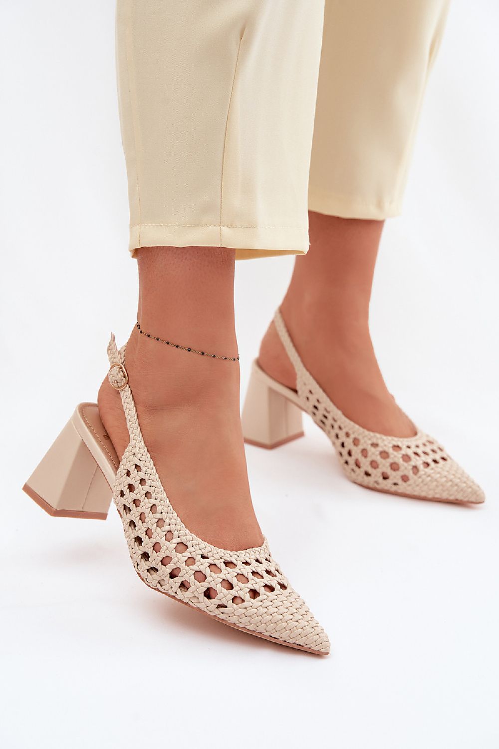  Sandały Model Kedira D-002 Beige - Step in style 