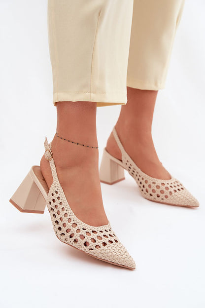  Sandały Model Kedira D-002 Beige - Step in style 
