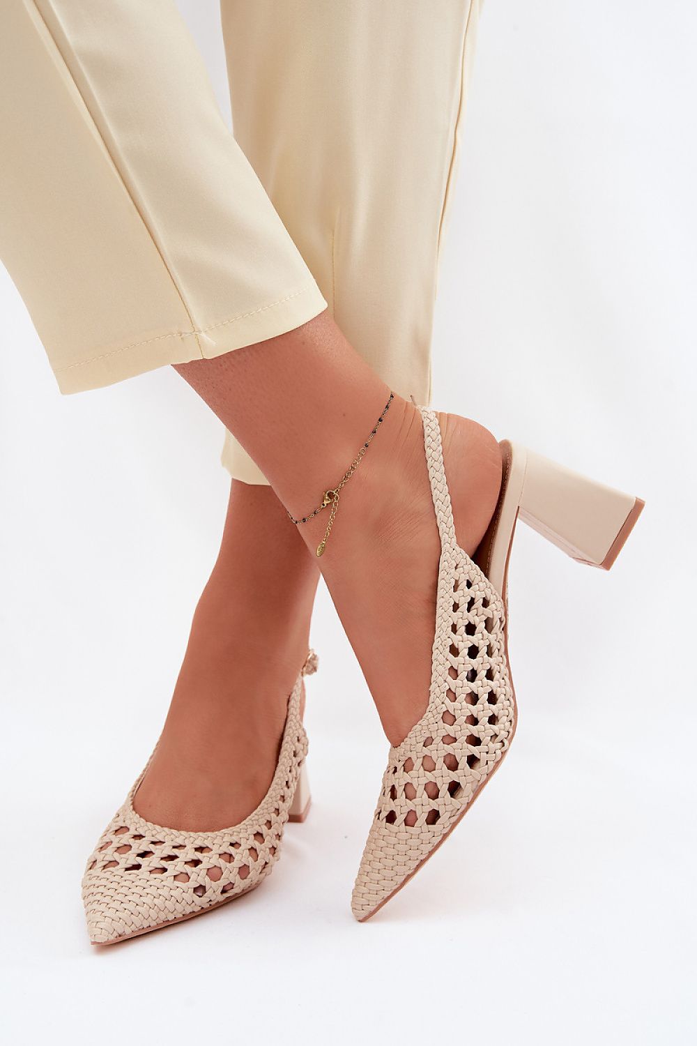  Sandały Model Kedira D-002 Beige - Step in style 