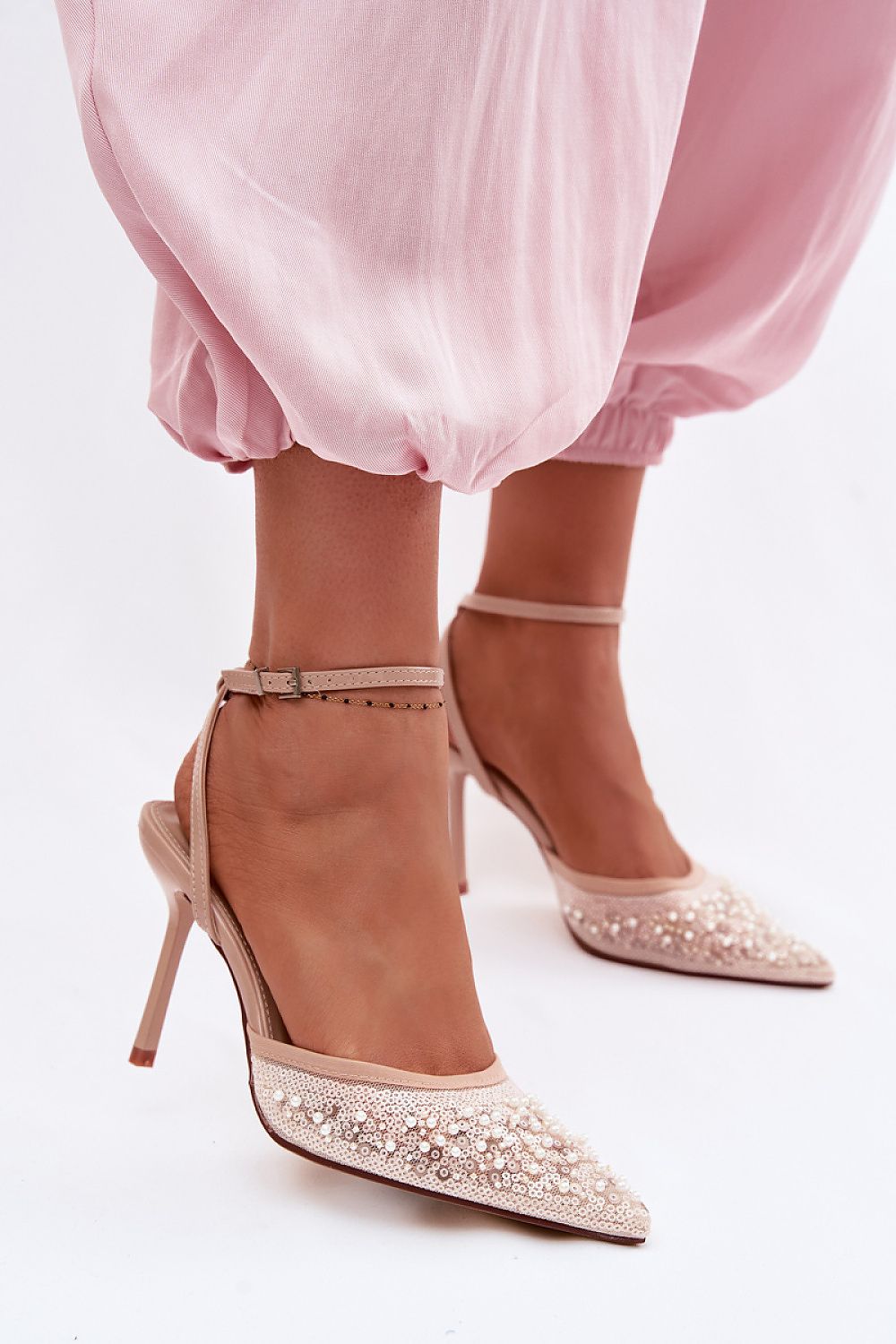  Sandały Model Nedira LOLA5262 Beige - Step in style 