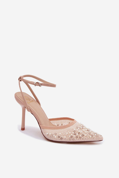  Sandały Model Nedira LOLA5262 Beige - Step in style 