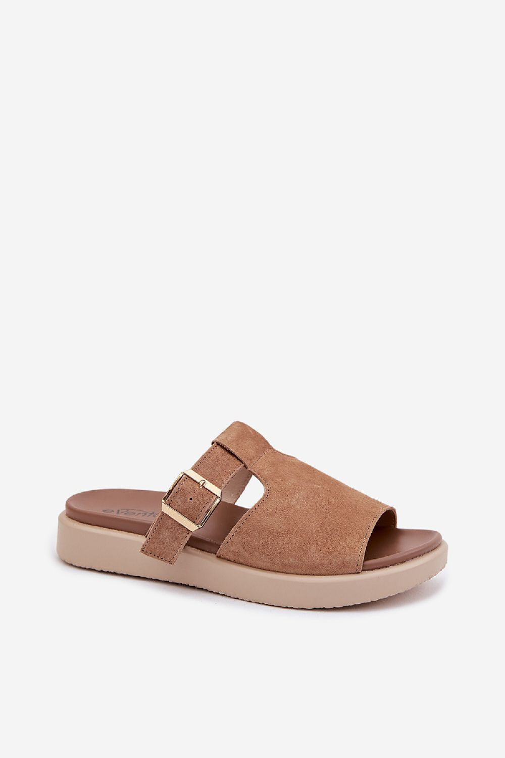  Sandał Klapki Model Zemela 26SD18-51 Camel - Step in style 