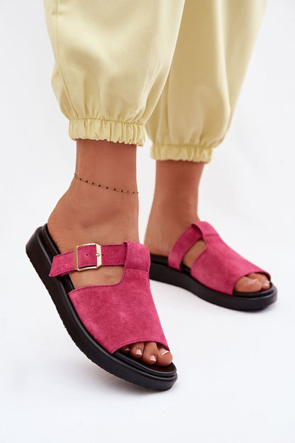  Sandał Klapki Model Zemela 26SD18-51 Fuksja - Step in style 