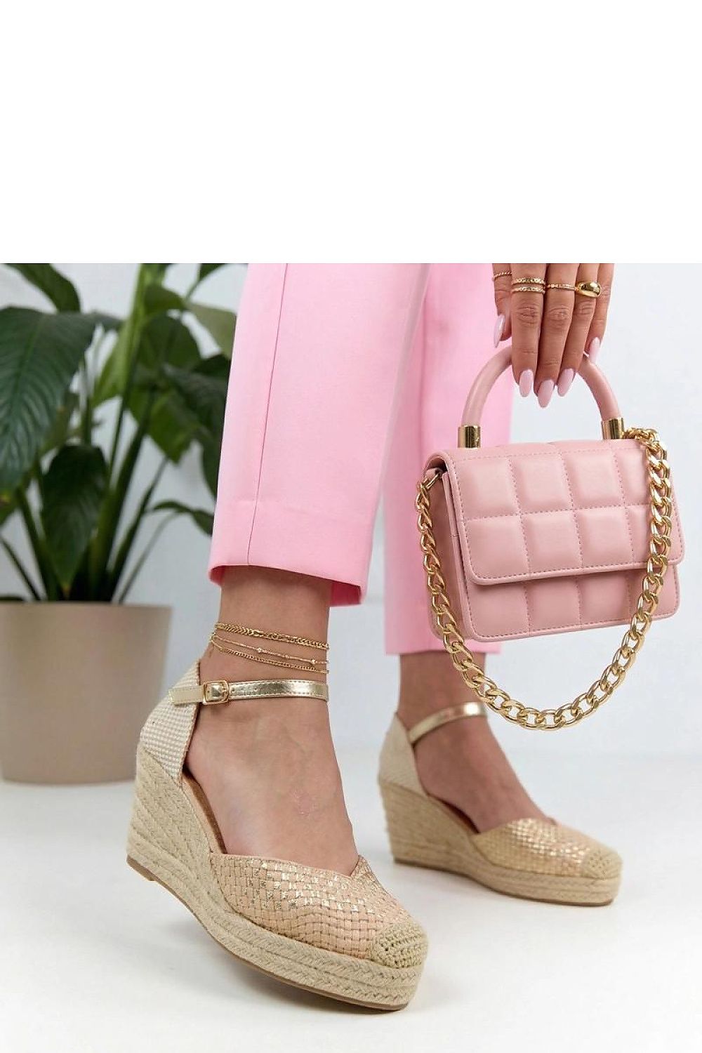  Sandały Model Lucinda T-1 Beige - Solea 