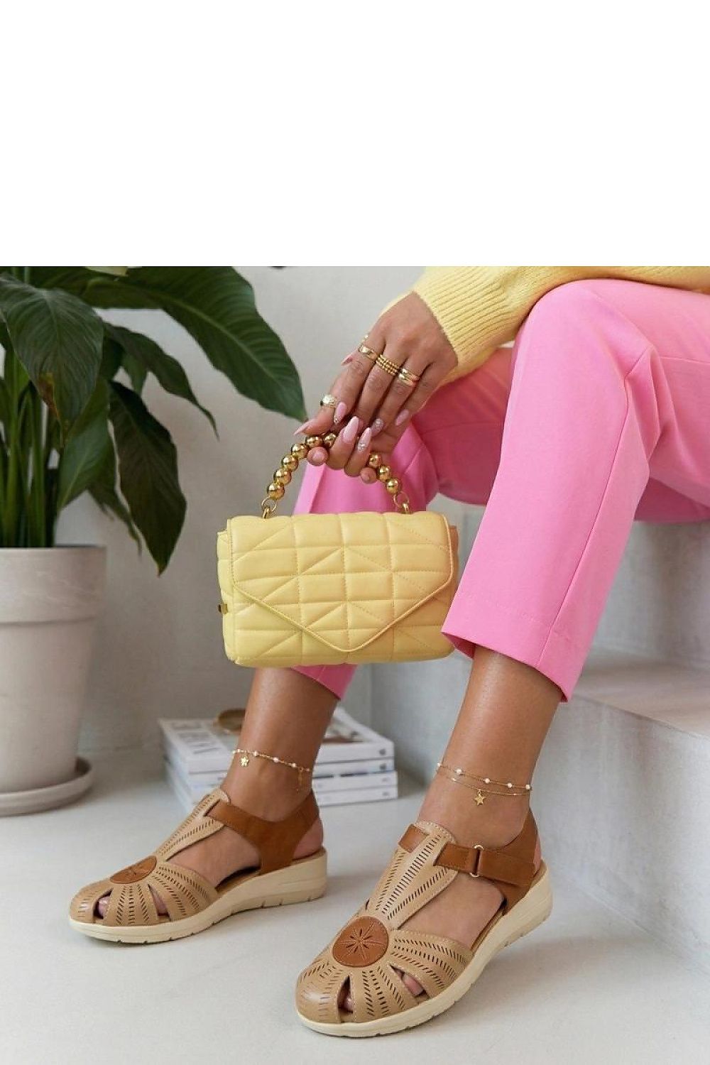  Sandały Model Cosima YEHJ-321 Beige - Solea 