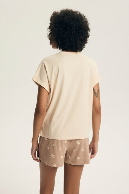  Piżama Damska Model Eluna 44466 Beige - Henderson 