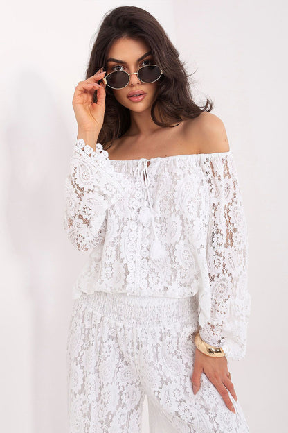  Bluzka Model MI-BZ-88500.79 White - Italy Moda 