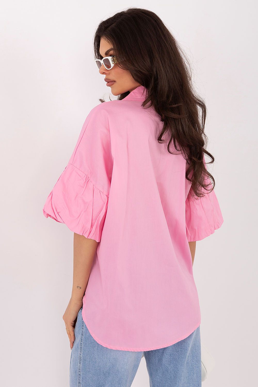   Koszula Damska Model MI-KS-3389A.90 Pink - Italy Moda 