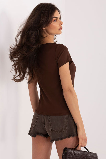   Bluzka Model IR-BZ-D117.51 Brown - Italy Moda 