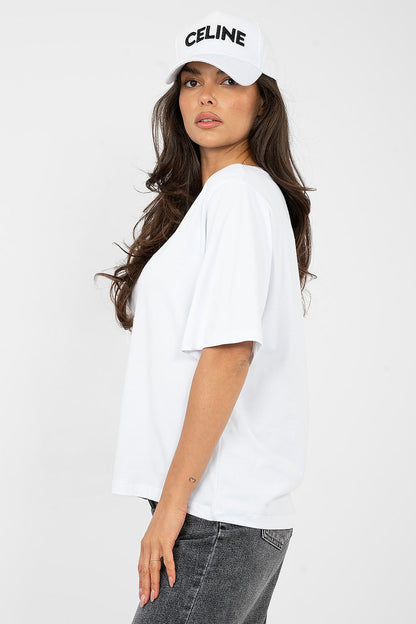   Tshirt Damski Model RV-TS-A1089.87 White - Rue Paris 