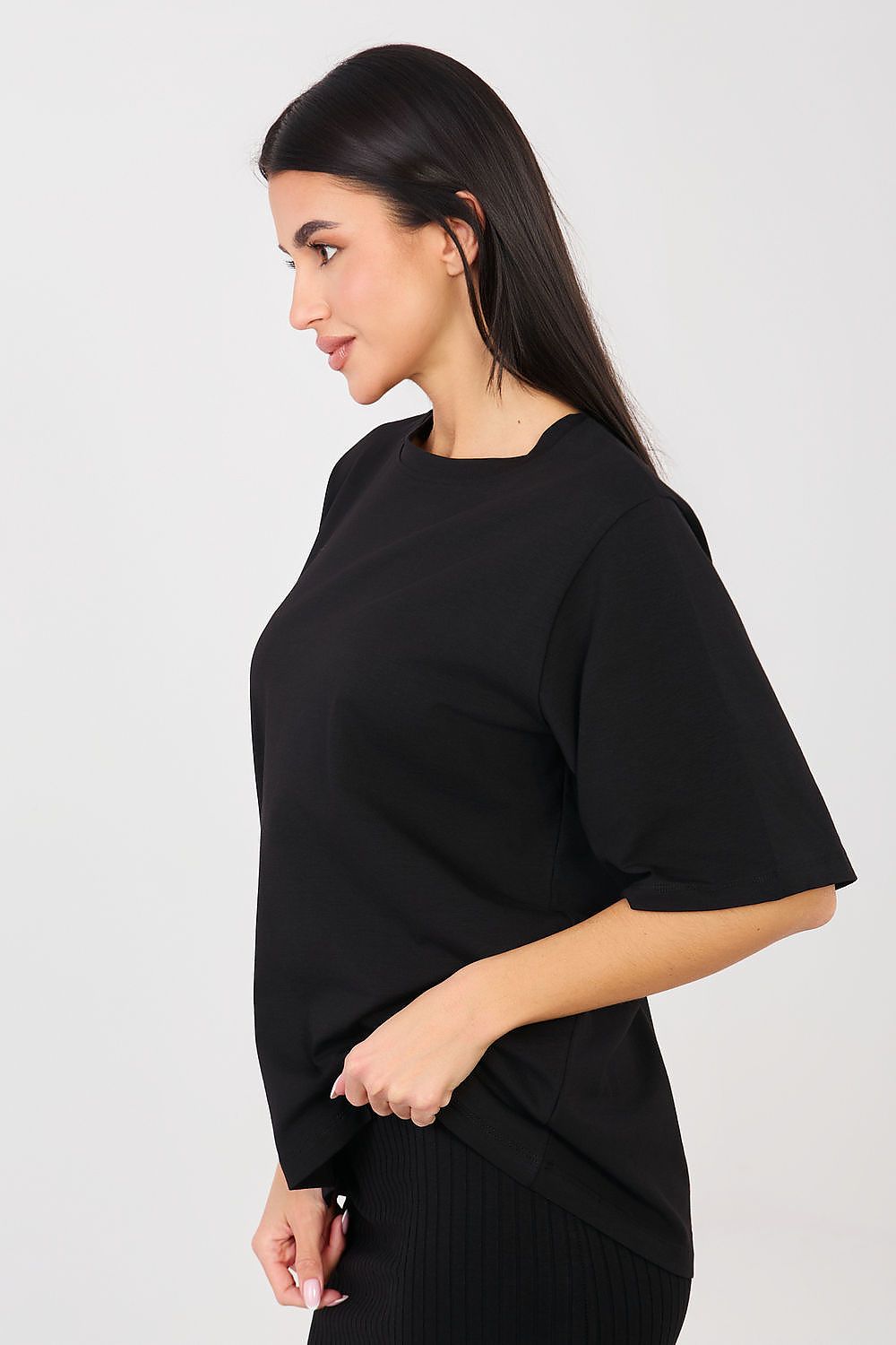   Tshirt Damski Model RV-TS-A1089.87 Black - Rue Paris 