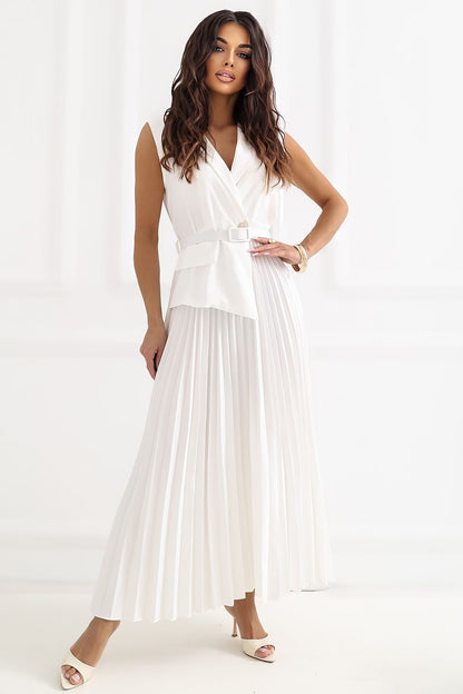  Sukienka Model IT-SK-21558.86 Ecru - Rue Paris 