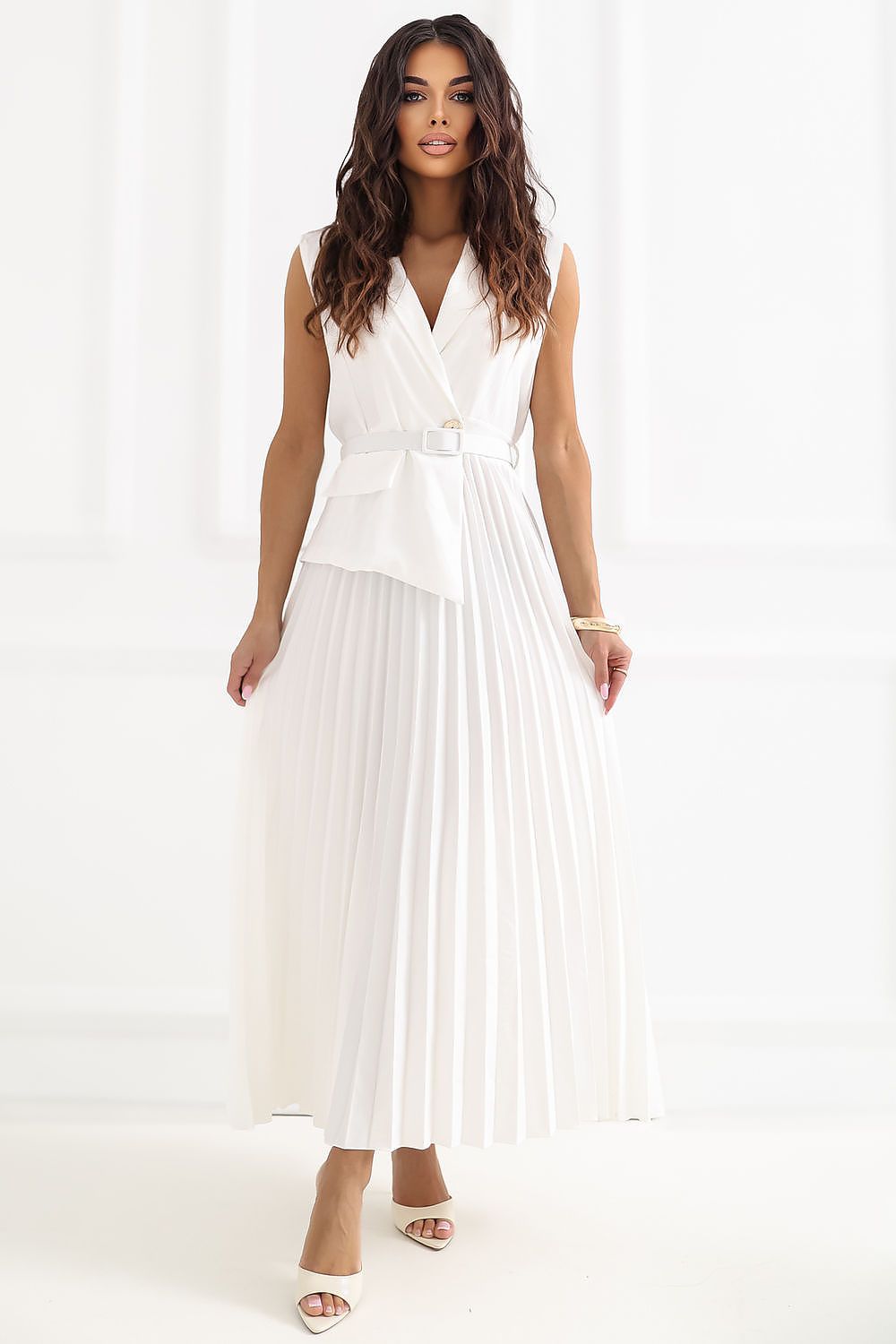  Sukienka Model IT-SK-21558.86 Ecru - Rue Paris 