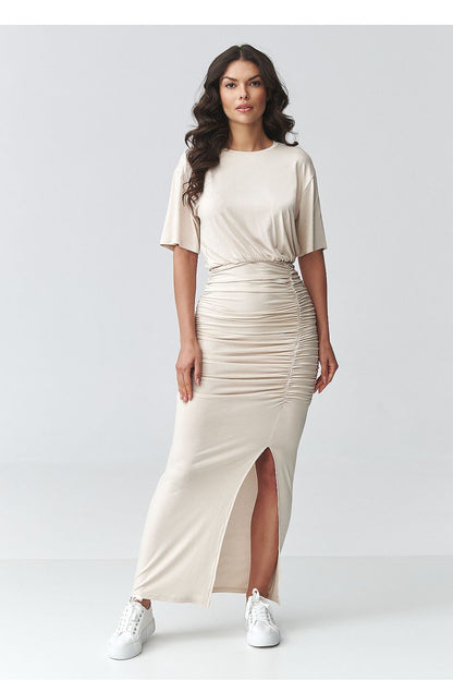  Sukienka Model M930 Light Beige - Makadamia 