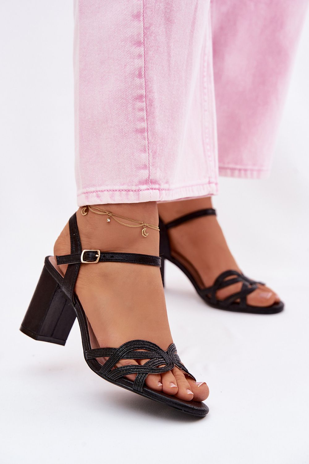  Sandały Model Antonella BF-15 Black - Step in style 