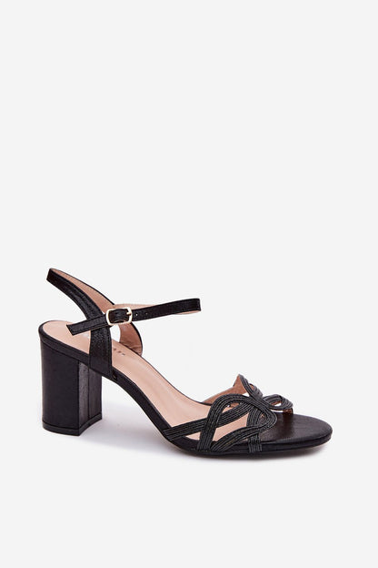  Sandały Model Antonella BF-15 Black - Step in style 