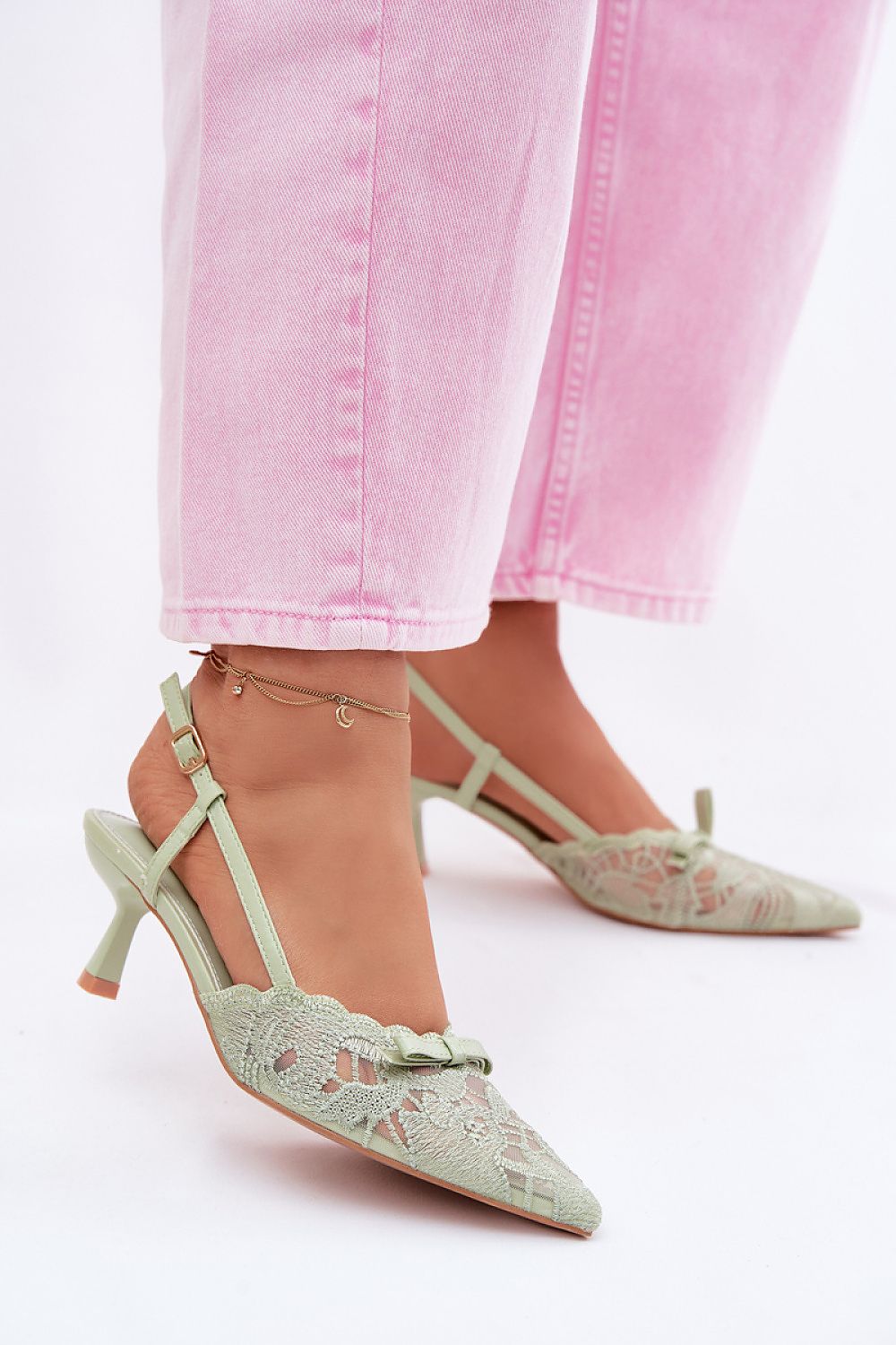  Sandały Model Maribelle 22-390 Green - Step in style 
