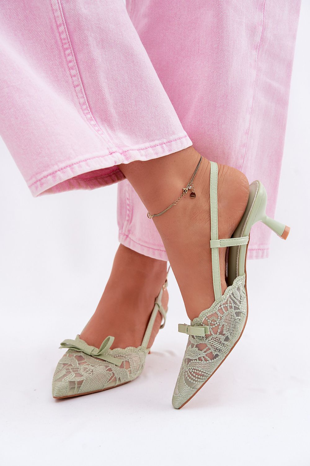  Sandały Model Maribelle 22-390 Green - Step in style 