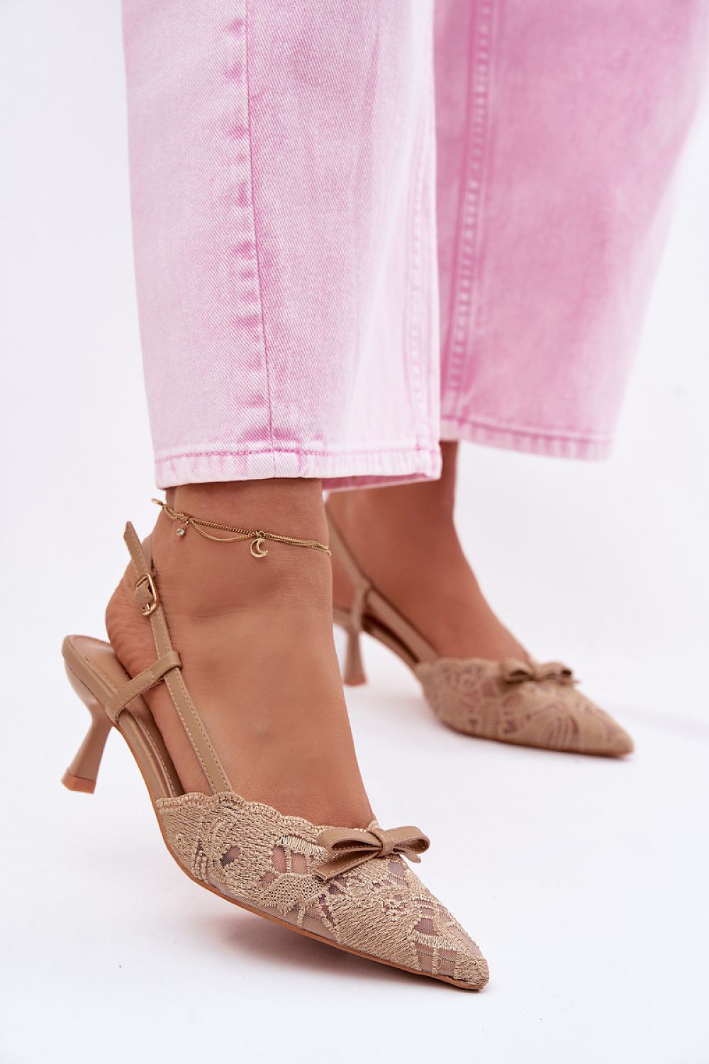  Sandały Model Maribelle 22-390 Beige - Step in style 