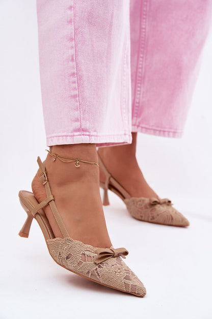  Sandały Model Maribelle 22-390 Beige - Step in style 
