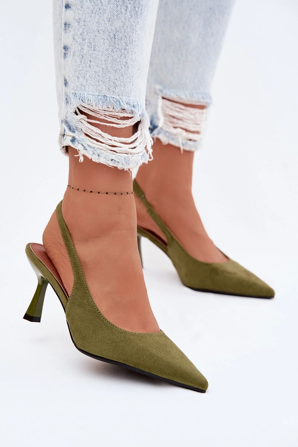  Sandały Model Saria P-1523 Green - Step in style 