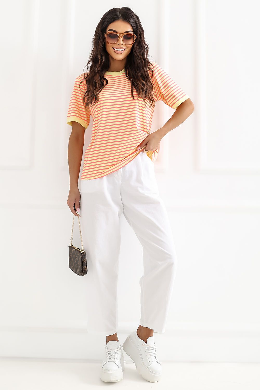   Tshirt Damski Model IT-TS-20881.85 Yellow - Rue Paris 