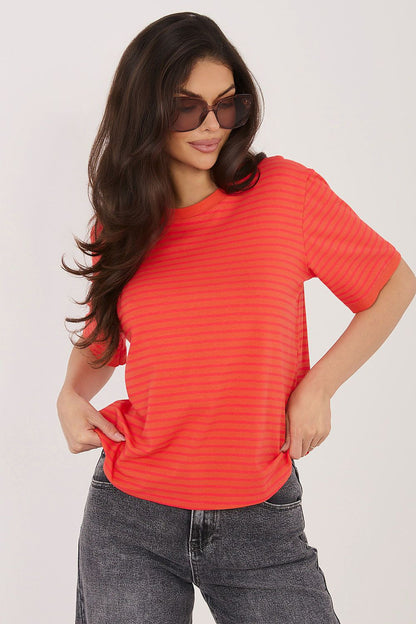   Tshirt Damski Model IT-TS-20881.85 Fluo Pink - Rue Paris 