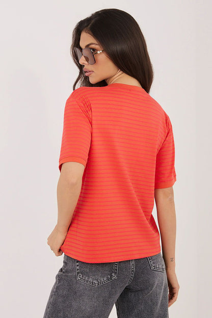   Tshirt Damski Model IT-TS-20881.85 Fluo Pink - Rue Paris 