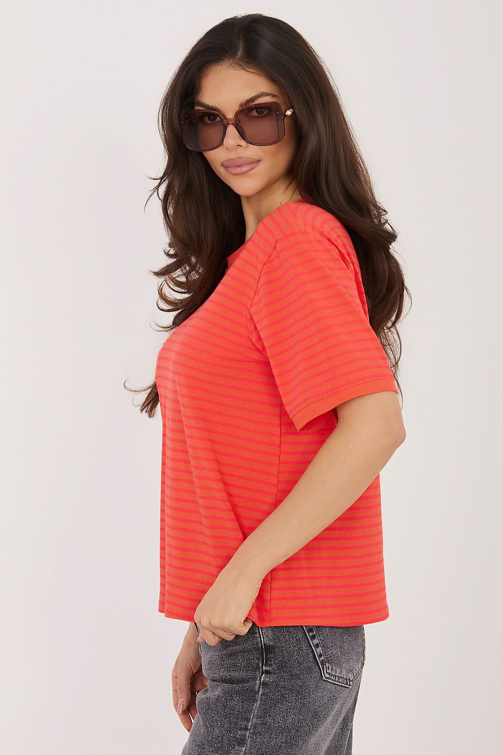   Tshirt Damski Model IT-TS-20881.85 Fluo Pink - Rue Paris 