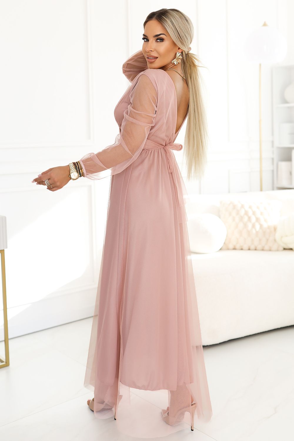  Sukienka Model 664-1 Powder Pink - Numoco 
