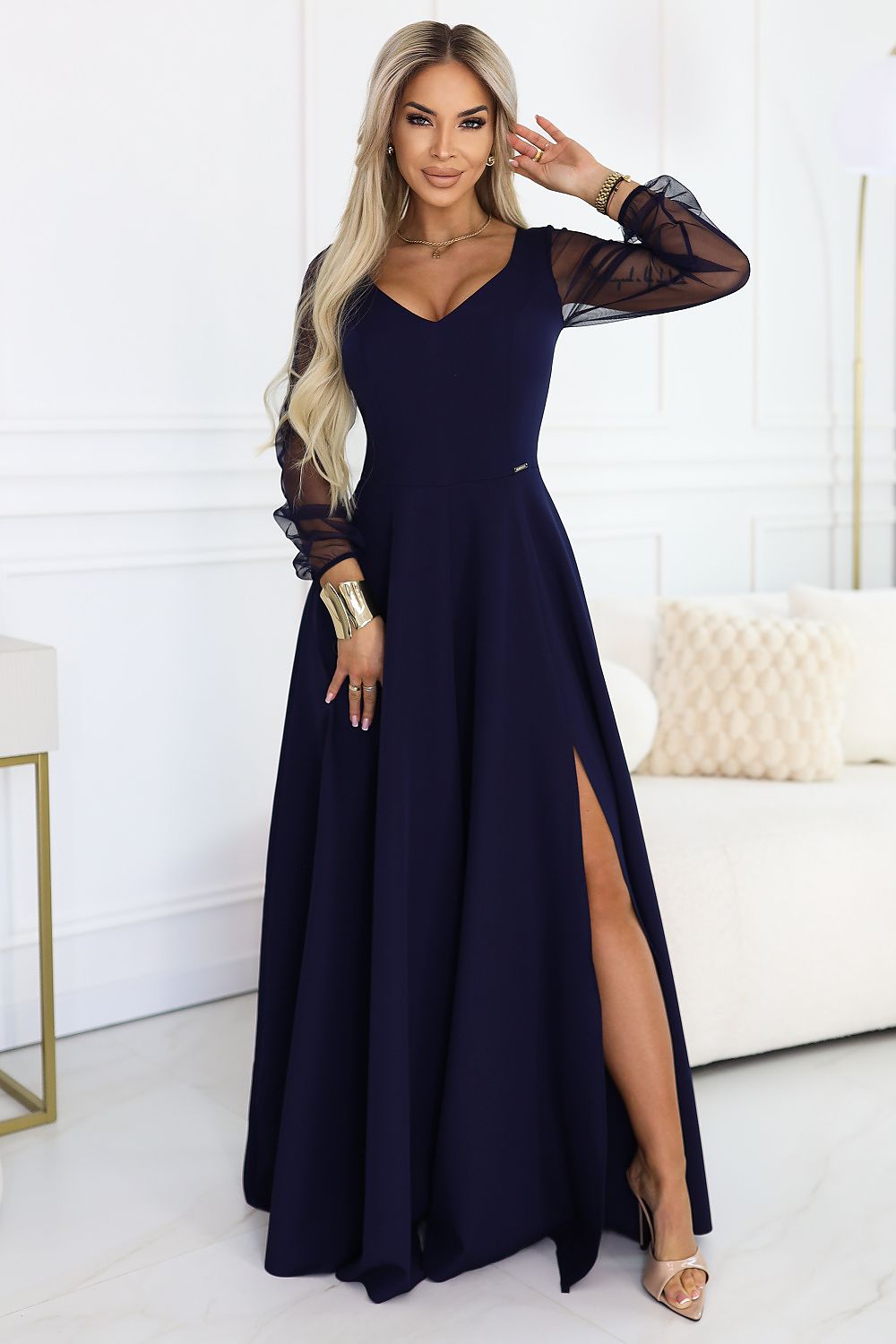 Sukienka Model Loretta 640-3 Navy - Numoco 