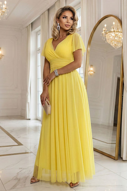  Sukienka Model Nastia 562-8 Cytrynowe limoncello  - Numoco 