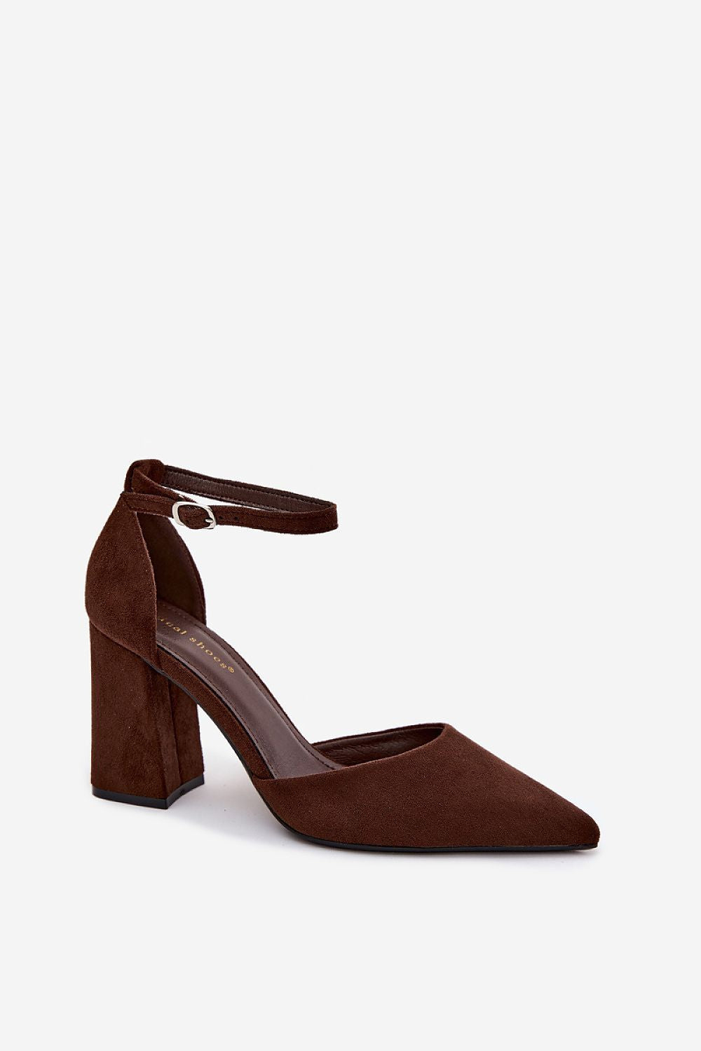   Czółenka Model Selvra 8758 Czekolada Zamsz - Step in style 