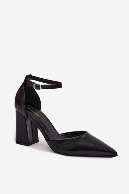   Czółenka Model Selvra 8707 Black Skóra - Step in style 