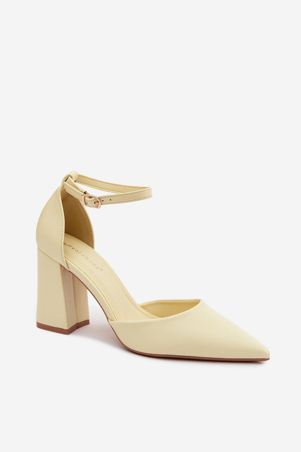   Czółenka Model Selvra 8707 Yellow Skóra - Step in style 