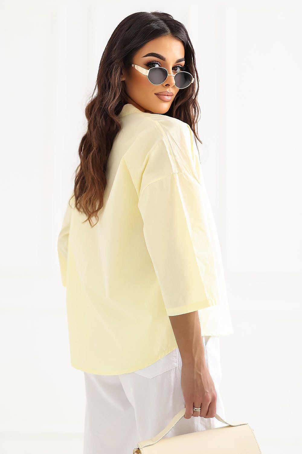   Koszula Damska Model IT-KS-97526.14 Light Yellow - Factory Price 