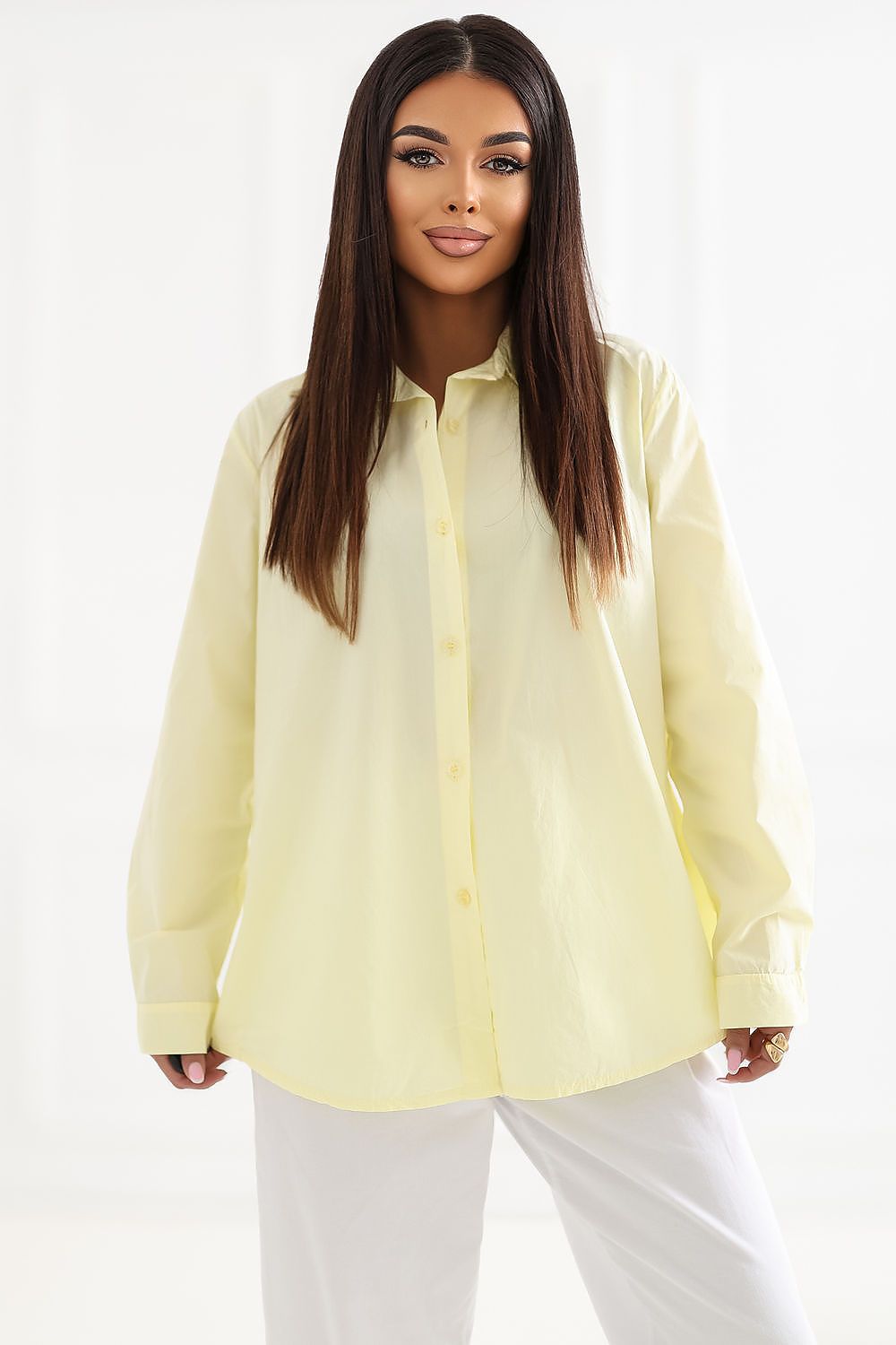   Koszula Damska Model IT-KS-97597.29 Light Yellow - Factory Price 