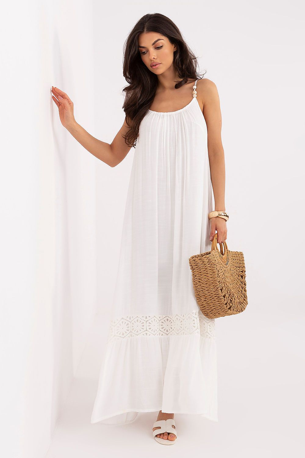  Sukienka Model IR-SK-Y-3391.17P Ecru - Italy Moda 