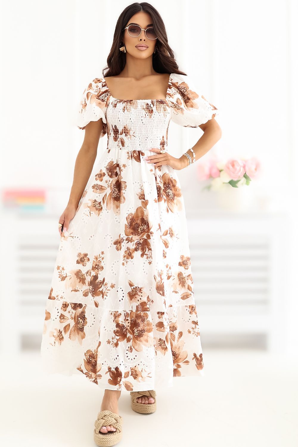  Sukienka Model IR-SK-LD2548-1.71 Brown - Italy Moda 