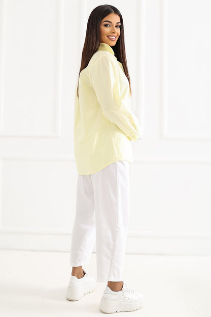   Koszula Damska Model IT-KS-97597.29 Light Yellow - Factory Price 