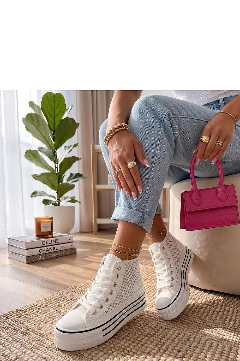   Trampki Model Piper LSK-7 White - Solea 