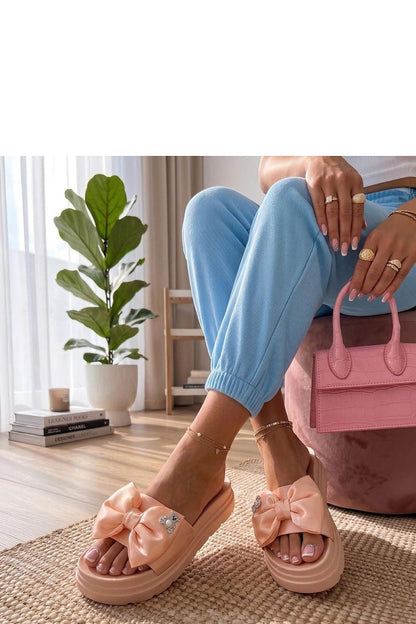  Sandał Klapki Model Mireille TC-4080 Pink - Solea 